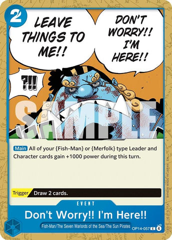 Image for Don't Worry!! I'm Here!! (OP14-057) [The Azure Sea's Seven] - One Piece Card Game