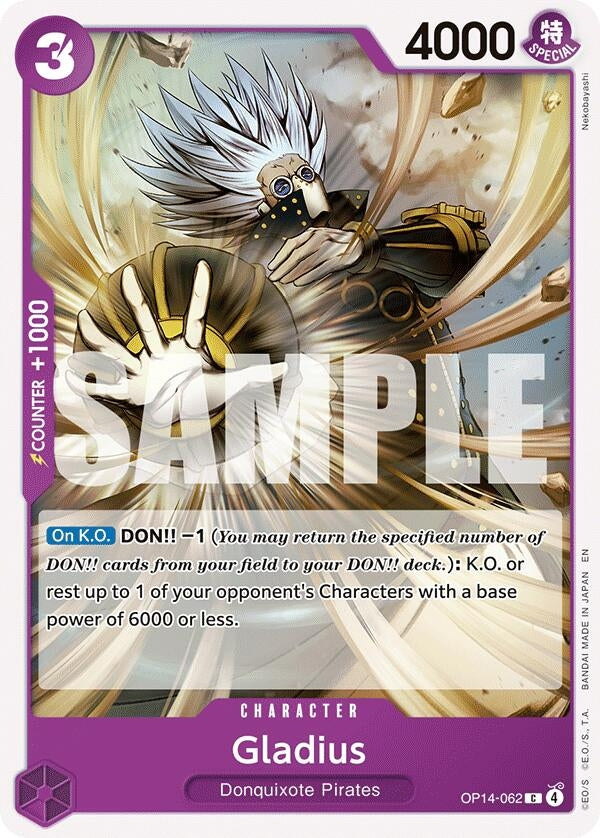 Image for Gladius (OP14-062) [The Azure Sea's Seven] - One Piece Card Game