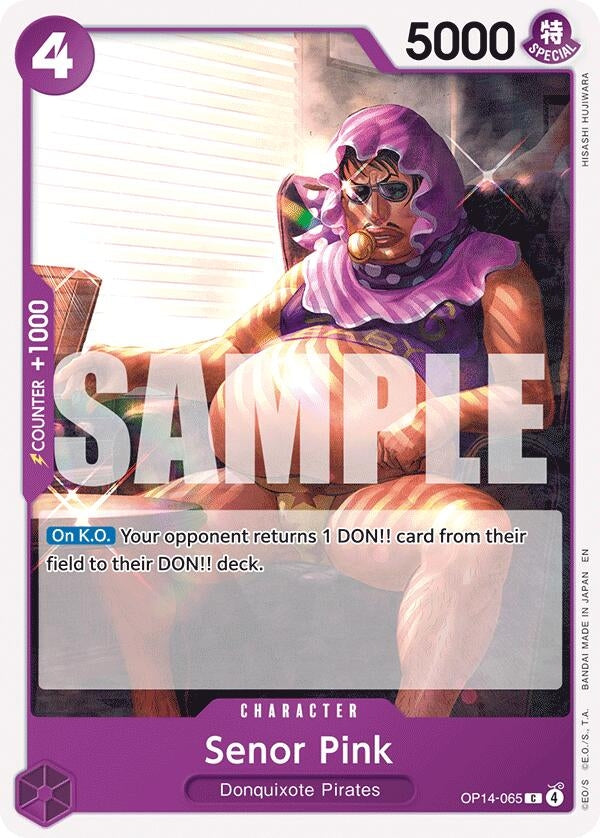 Image for Senor Pink (OP14-065) [The Azure Sea's Seven] - One Piece Card Game