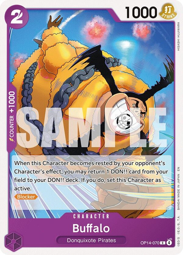 Image for Buffalo (OP14-070) [The Azure Sea's Seven] - One Piece Card Game