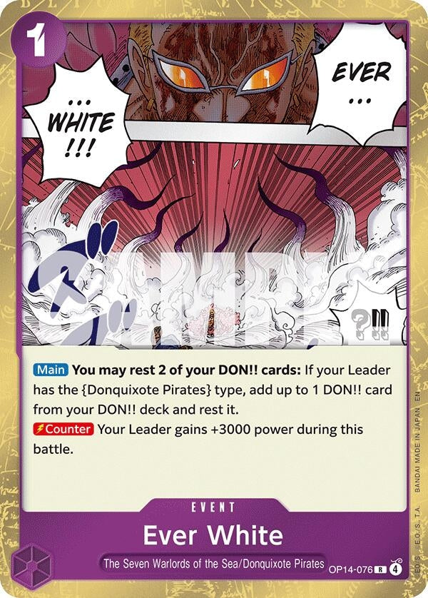 Image for Ever White (OP14-076) [The Azure Sea's Seven] - One Piece Card Game