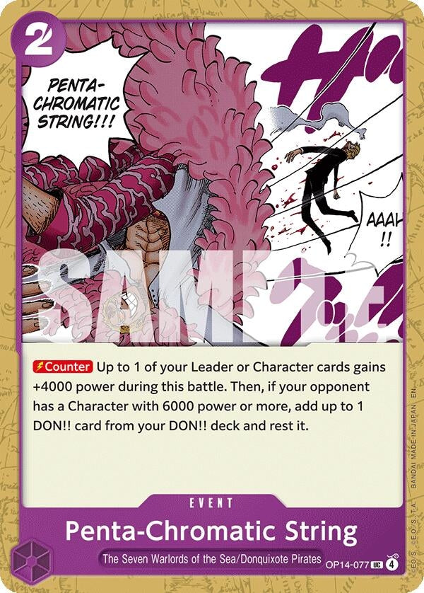 Image for Penta-Chromatic String (OP14-077) [The Azure Sea's Seven] - One Piece Card Game