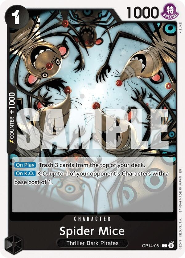 Image for Spider Mice (OP14-081) [The Azure Sea's Seven] - One Piece Card Game