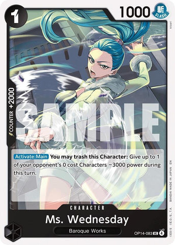 Image for Ms. Wednesday (OP14-083) [The Azure Sea's Seven] - One Piece Card Game