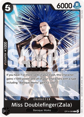 Image for Miss Doublefinger(Zala) (OP14-086) [The Azure Sea's Seven] - One Piece Card Game