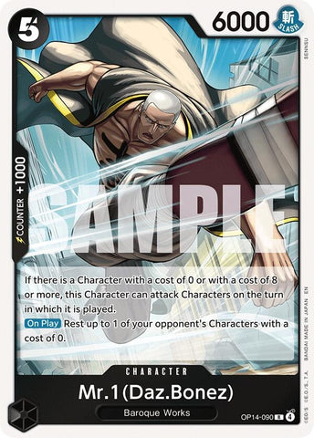Image for Mr.1(Daz.Bonez) (OP14-090) [The Azure Sea's Seven] - One Piece Card Game