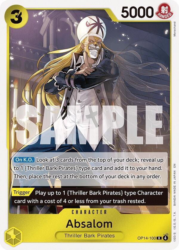 Image for Absalom (OP14-100) [The Azure Sea's Seven] - One Piece Card Game