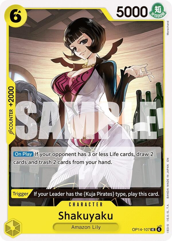 Image for Shakuyaku (OP14-107) [The Azure Sea's Seven] - One Piece Card Game