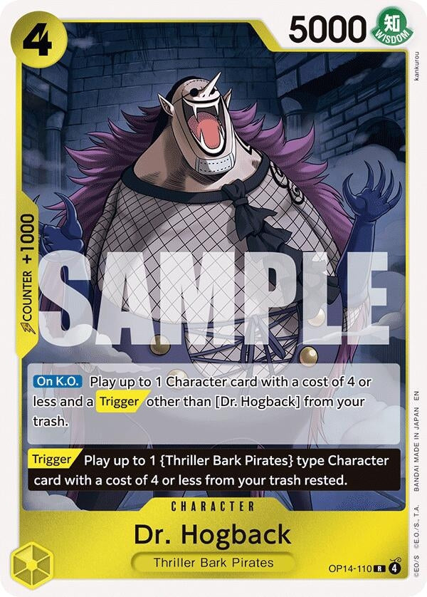 Image for Dr. Hogback (OP14-110) [The Azure Sea's Seven] - One Piece Card Game