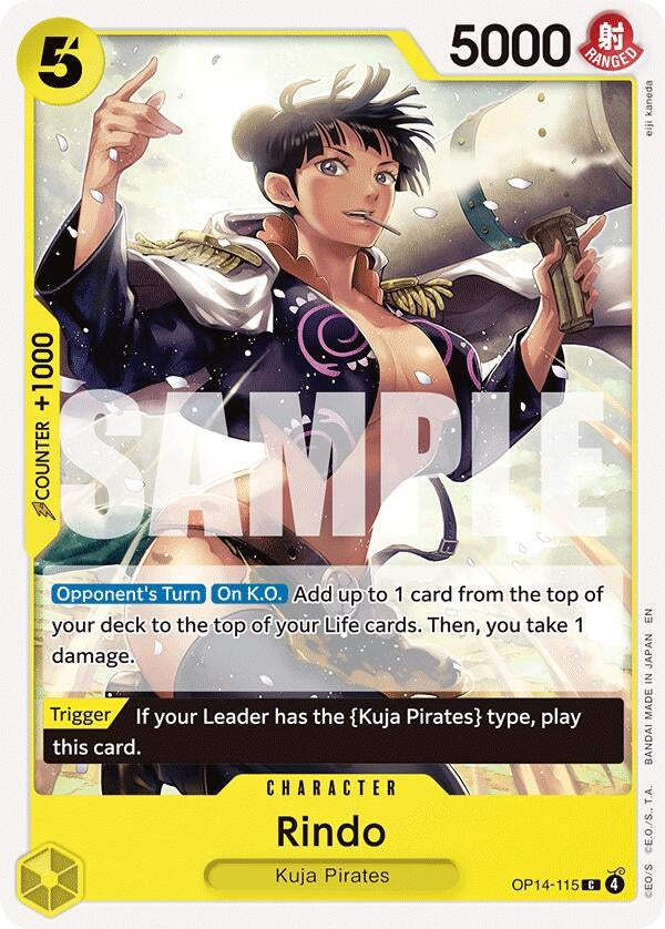 Image for Rindo (OP14-115) [The Azure Sea's Seven] - One Piece Card Game