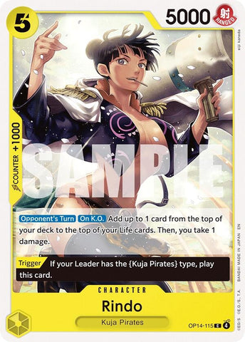 Image for Rindo (OP14-115) [The Azure Sea's Seven] - One Piece Card Game