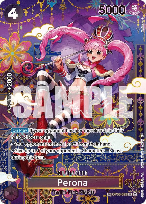 Image for Perona - OP06-093 (SP) (OP06-093) [The Azure Sea's Seven] - One Piece Card Game
