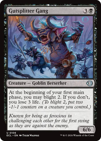Image for Gutsplitter Gang (106) [Lorwyn Eclipsed] - Magic: The Gathering