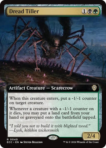 Image for Dread Tiller (Extended Art) (40) [Commander: Lorwyn Eclipsed] - Magic: The Gathering