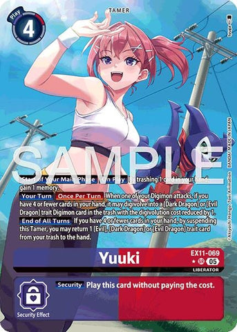Image for Yuuki (Alternate Art) (EX11-069 SR) [Dawn of Liberator] - Digimon Card Game