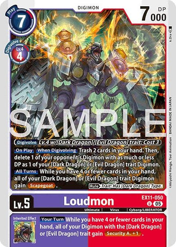Image for Loudmon (EX11-050 U) [Dawn of Liberator] - Digimon Card Game