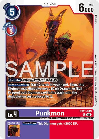 Image for Punkmon (EX11-049 C) [Dawn of Liberator] - Digimon Card Game