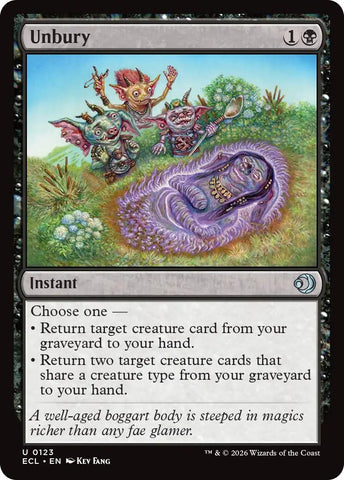 Image for Unbury (123) [Lorwyn Eclipsed] - Magic: The Gathering