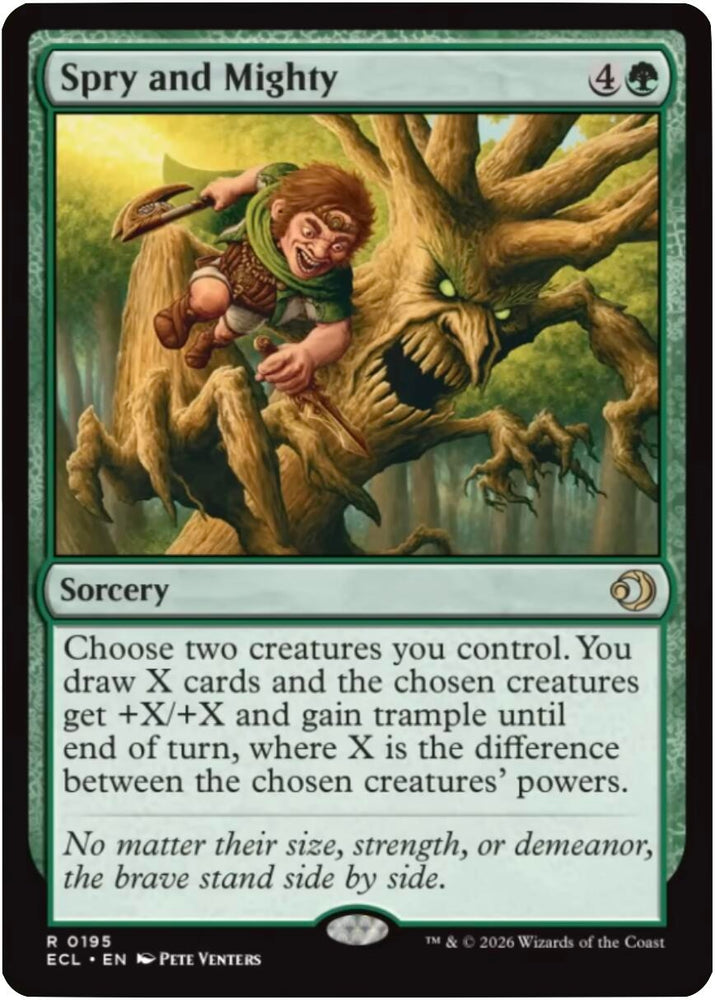 Image for Spry and Mighty (195) [Lorwyn Eclipsed] - Magic: The Gathering