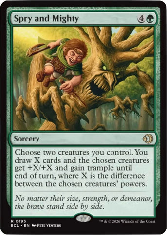 Image for Spry and Mighty (195) [Lorwyn Eclipsed] - Magic: The Gathering