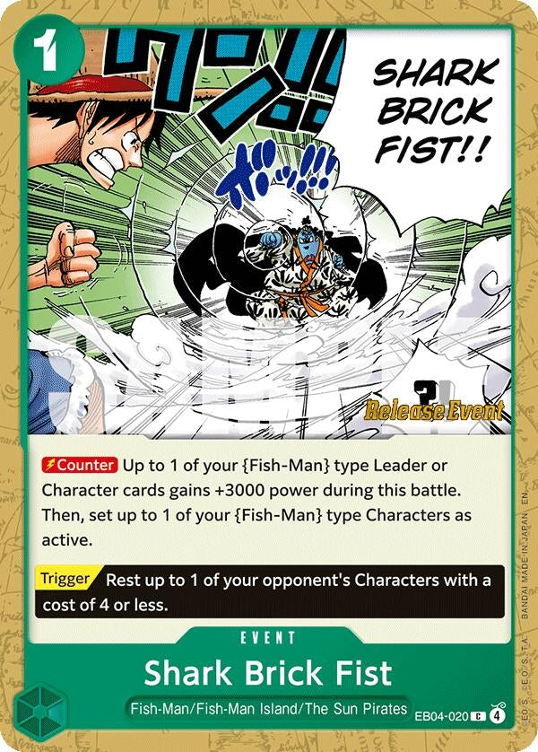 Image for Shark Brick Fist (EB04-020) - One Piece Card Game