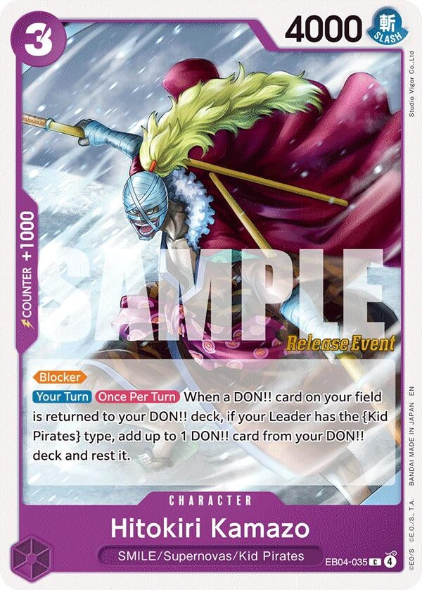 Image for Hitokiri Kamazo (EB04-035) - One Piece Card Game