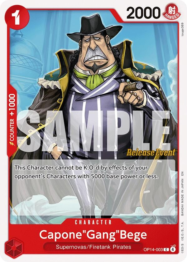 Image for Capone"Gang"Bege (OP14-003) - One Piece Card Game
