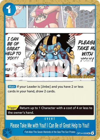 Image for Please Take Me with You!! I Can Be of Great Help to You!! (OP14-059) - One Piece Card Game