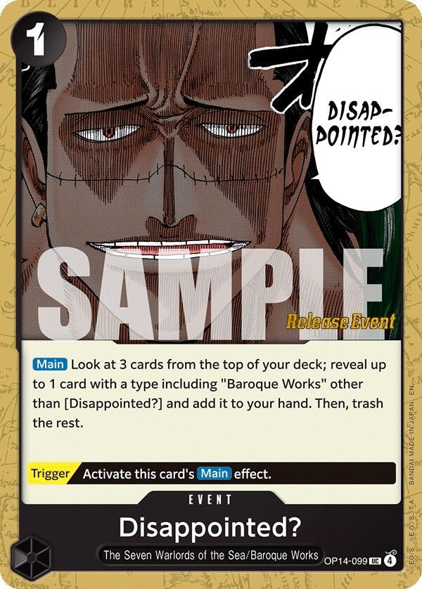 Image for Disappointed? (OP14-099) - One Piece Card Game