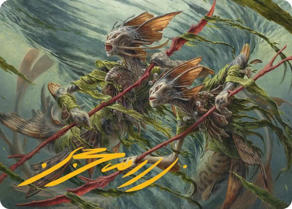 Image for Champions of the Shoal Art Card (Gold-Stamped Signature) (6) [Lorwyn Eclipsed] - Magic: The Gathering