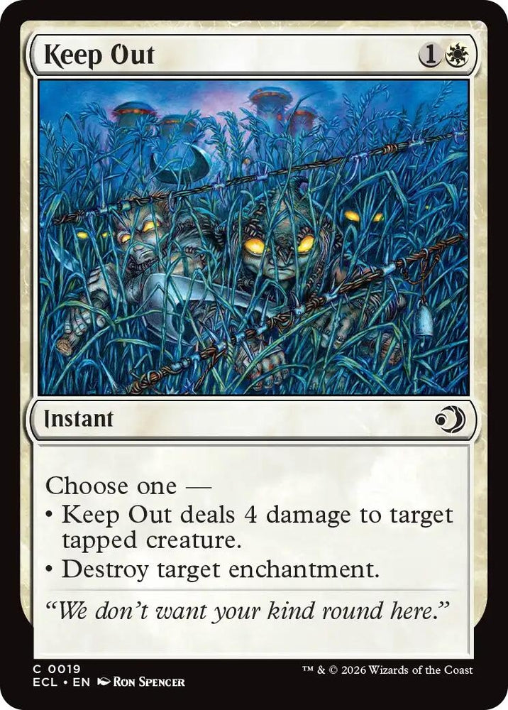 Image for Keep Out (19) [Lorwyn Eclipsed] - Magic: The Gathering