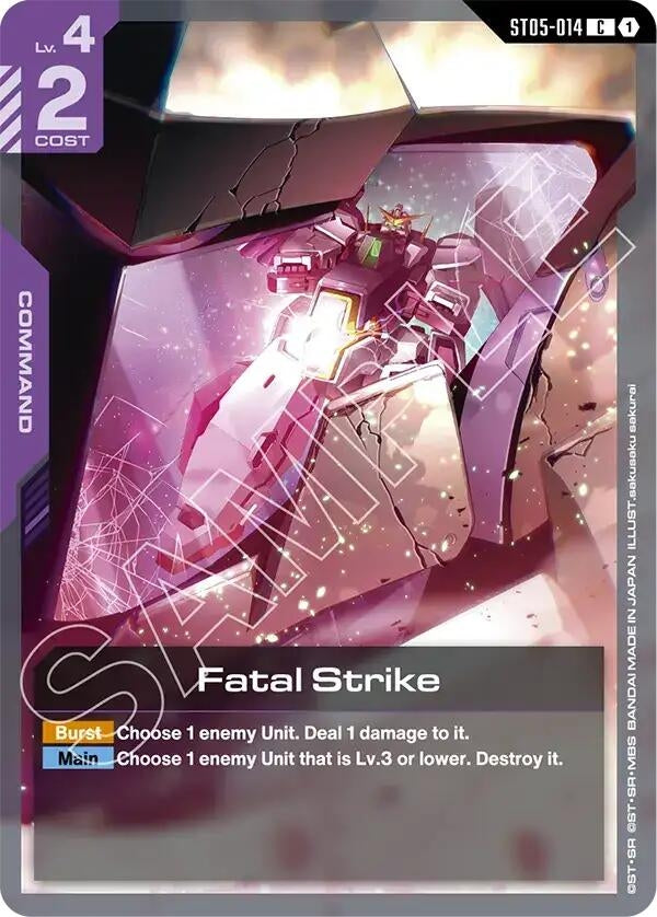 Image for Fatal Strike (ST05-014) [Starter Deck 07: Celestial Drive] - Gundam Card Game