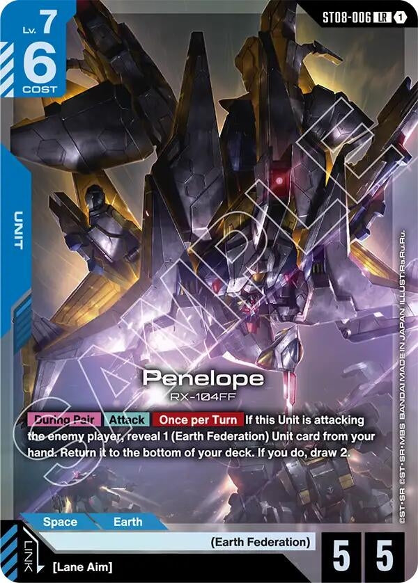Image for Penelope (LR) (ST08-006) [Starter Deck 08: Flash of Radiance] - Gundam Card Game