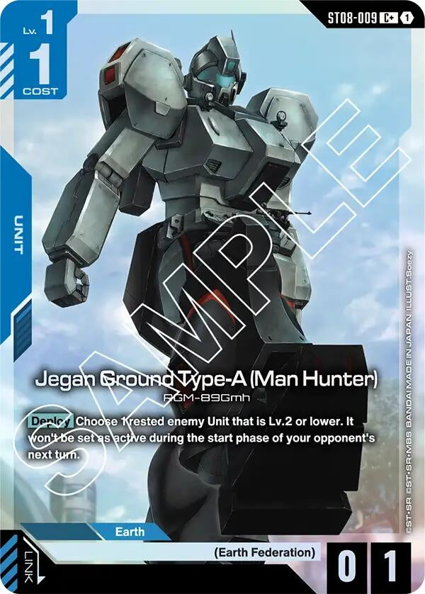 Image for Jegan Ground Type-A (Man Hunter) (C+) (ST08-009) [Starter Deck 08: Flash of Radiance] - Gundam Card Game
