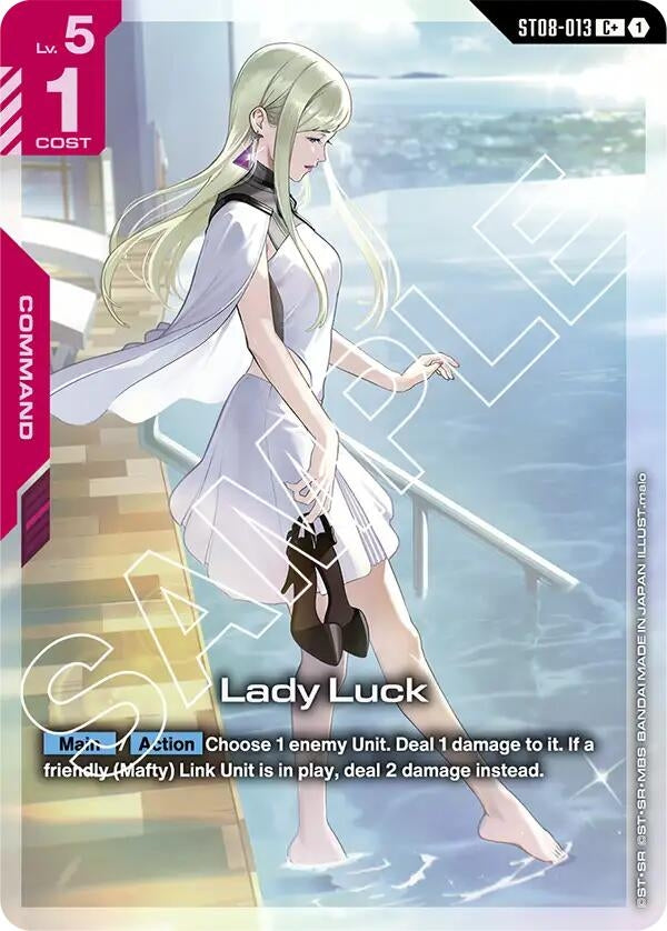 Image for Lady Luck (C+) (ST08-013) [Starter Deck 08: Flash of Radiance] - Gundam Card Game