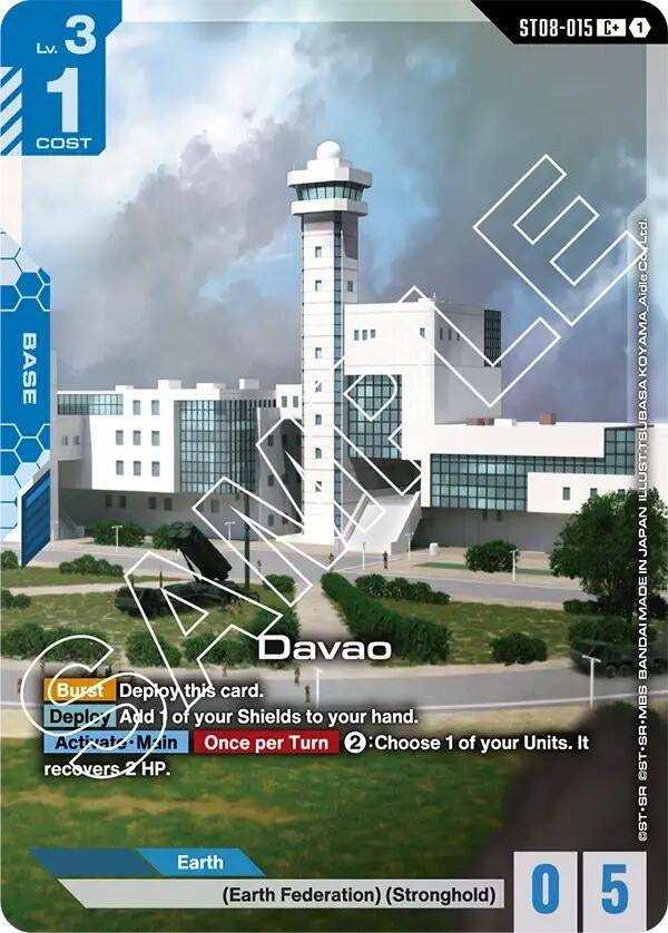 Image for Davao (C+) (ST08-015) [Starter Deck 08: Flash of Radiance] - Gundam Card Game
