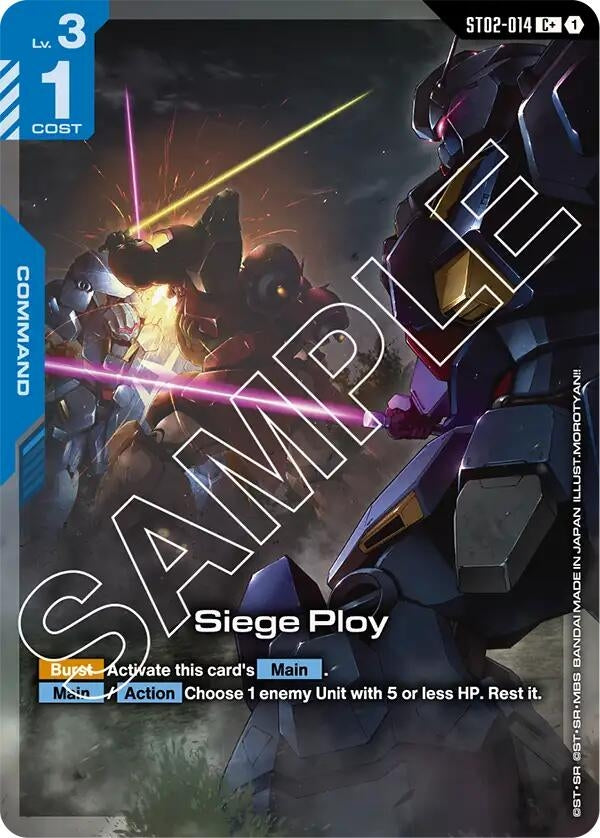 Image for Siege Ploy (C+) (ST02-014) [Starter Deck 08: Flash of Radiance] - Gundam Card Game