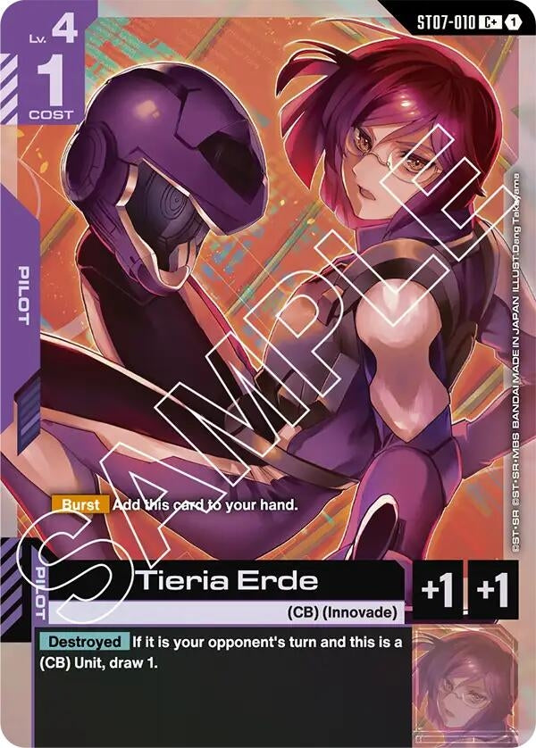 Image for Tieria Erde (C+) (ST07-010) [Starter Deck 07: Celestial Drive] - Gundam Card Game