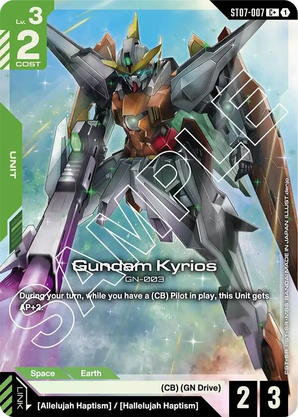 Image for Gundam Kyrios (ST07-007) (C+) (ST07-007) [Starter Deck 07: Celestial Drive] - Gundam Card Game