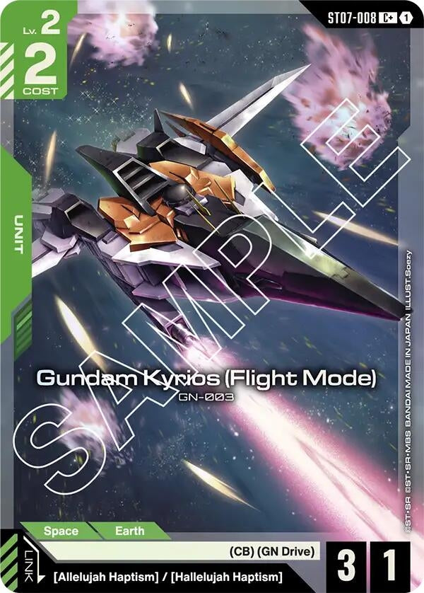 Image for Gundam Kyrios (Flight Mode) (C+) (ST07-008) [Starter Deck 07: Celestial Drive] - Gundam Card Game