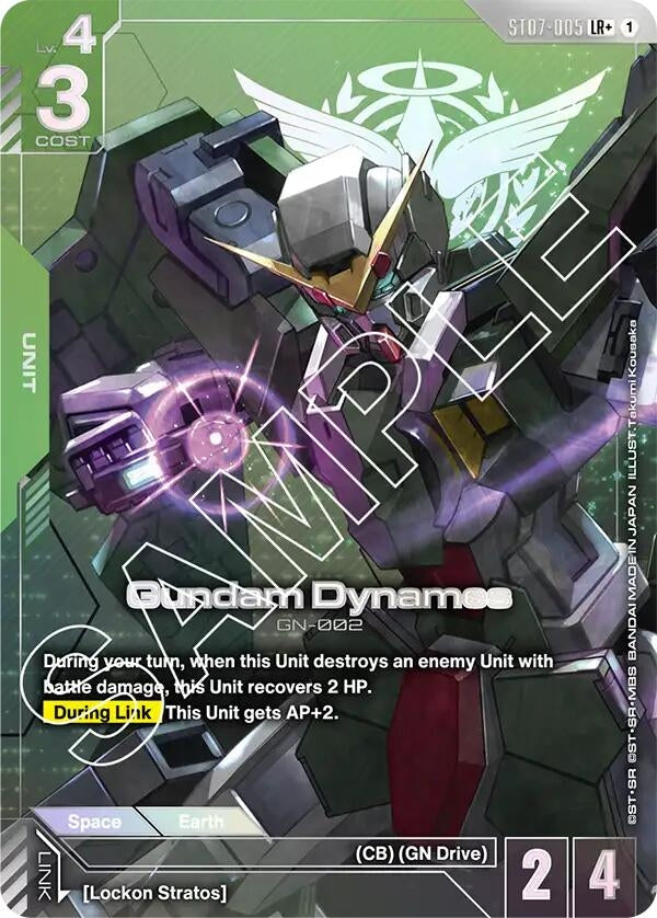 Image for Gundam Dynames (LR+) (ST07-005) [Starter Deck 07: Celestial Drive] - Gundam Card Game