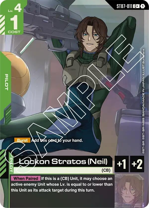 Image for Lockon Stratos (Neil) (C+) (ST07-011) [Starter Deck 07: Celestial Drive] - Gundam Card Game