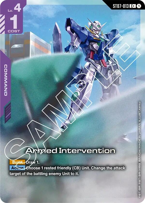 Image for Armed Intervention (C+) (ST07-013) [Starter Deck 07: Celestial Drive] - Gundam Card Game