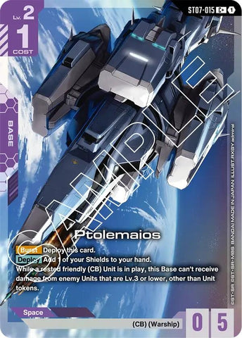 Image for Ptolemaios (C+) (ST07-015) [Starter Deck 07: Celestial Drive] - Gundam Card Game