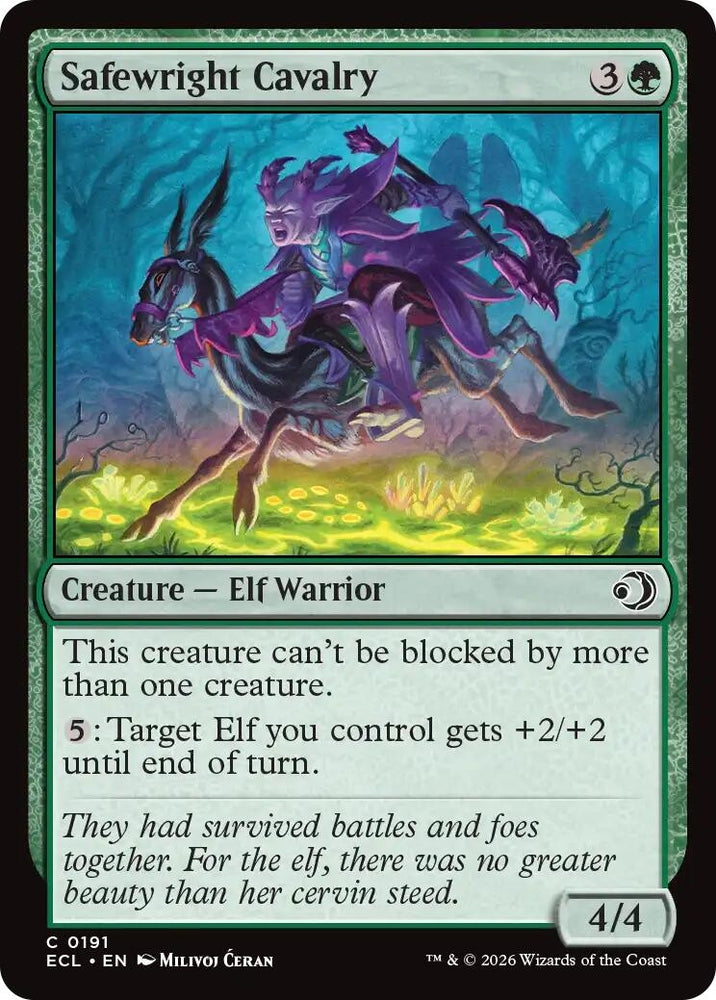 Image for Safewright Cavalry (191) [Lorwyn Eclipsed] - Magic: The Gathering