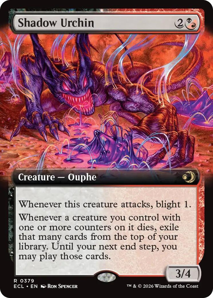 Image for Shadow Urchin (Extended Art) (379) [Lorwyn Eclipsed] - Magic: The Gathering