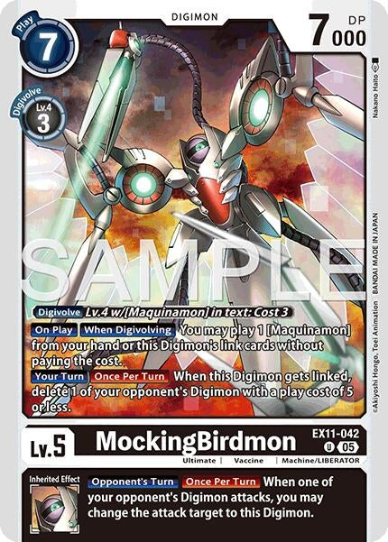 Image for MockingBirdmon (EX11-042 U) [Dawn of Liberator] - Digimon Card Game