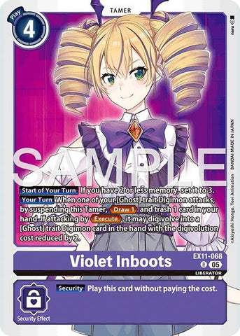 Image for Violet Inboots (EX11-068 R) [Dawn of Liberator] - Digimon Card Game
