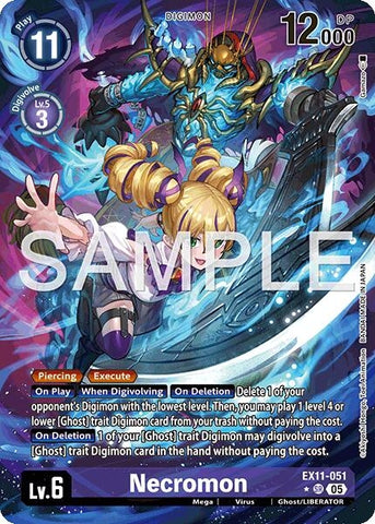 Image for Necromon (Alternate Art) (EX11-051 SR) [Dawn of Liberator] - Digimon Card Game