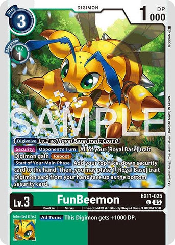Image for FunBeemon (EX11-025 U) [Dawn of Liberator] - Digimon Card Game